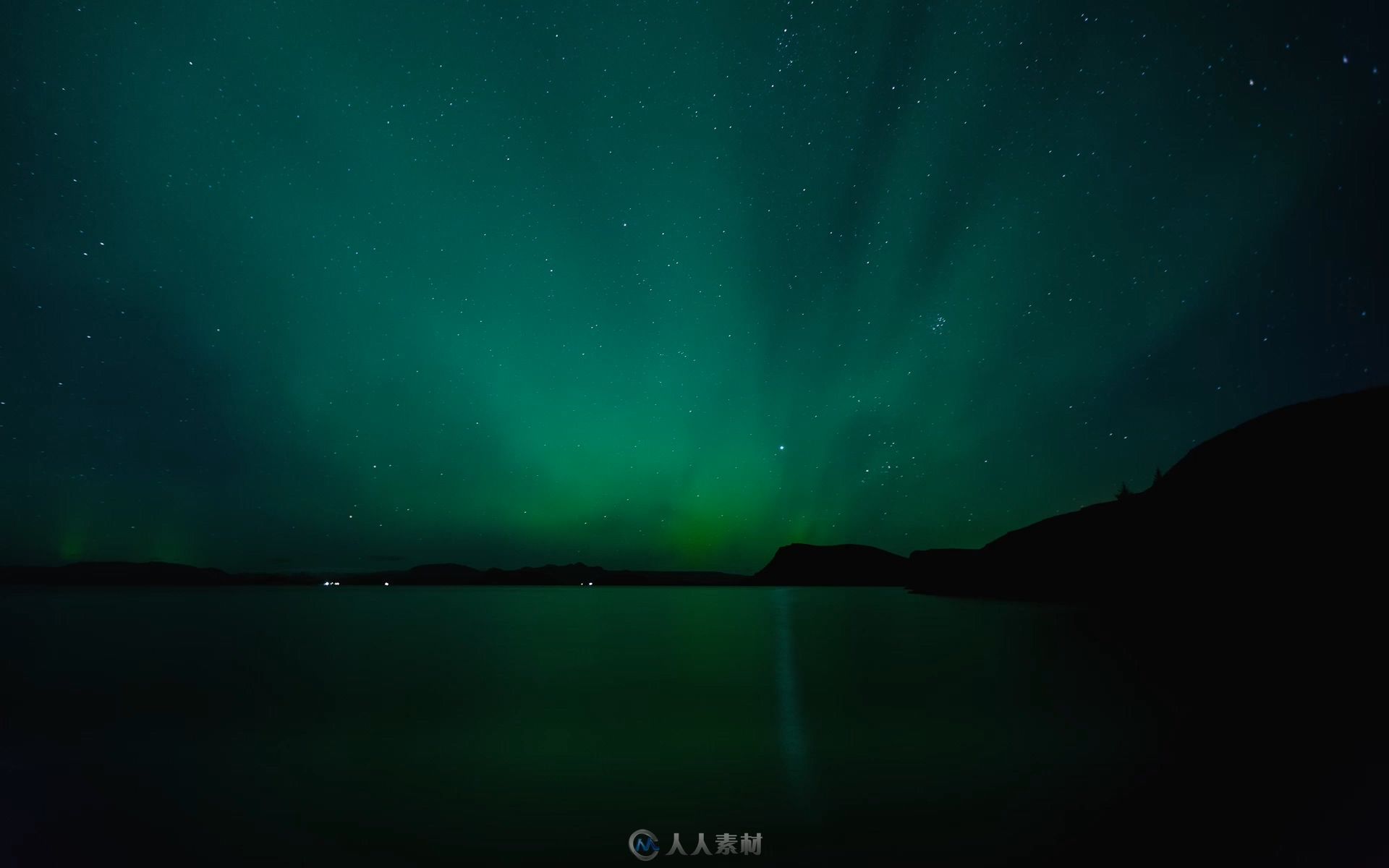 冰岛夜空极光延时高清实拍视频素材