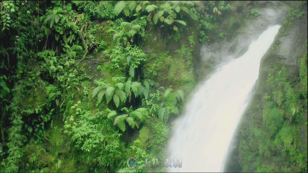 山间小瀑布高清实拍视频素材