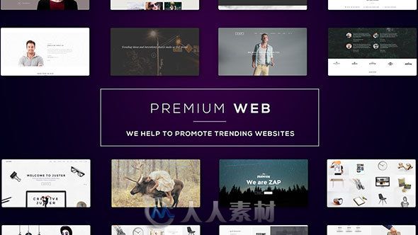 高级网络网址网站商城服务产品宣传AE模板Premium Web l Website