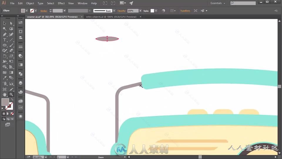 Illustrator复古风格矢量设计视频教程 TUTSPLUS HOW TO CREATE RETRO ELEMENTS IN ...