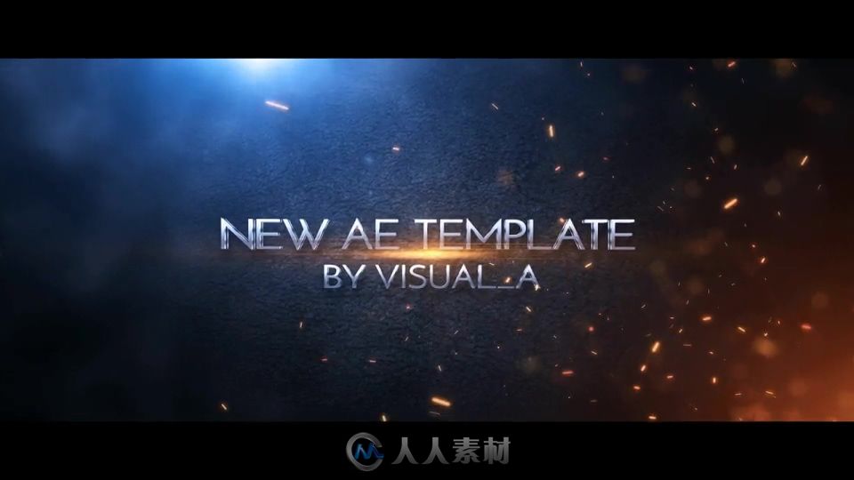 黑色金属文字字幕标题动画AE模板 cinematic-trailer-titles-v2