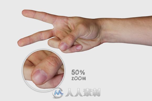 手势展示合辑PSD模板Hand Signs &amp; Gestures