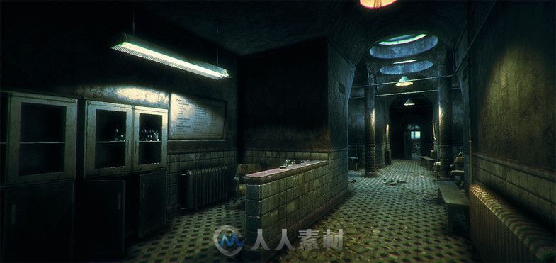 Unity3D游戏扩展资料 - 废弃医院UNITY MARKETPLACE – HE – ABANDONED HOSP...