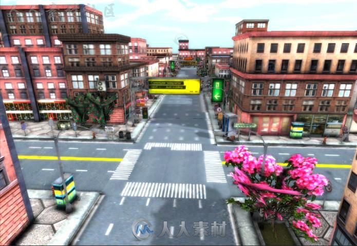 详细的城市环境Unity3D资源素材
