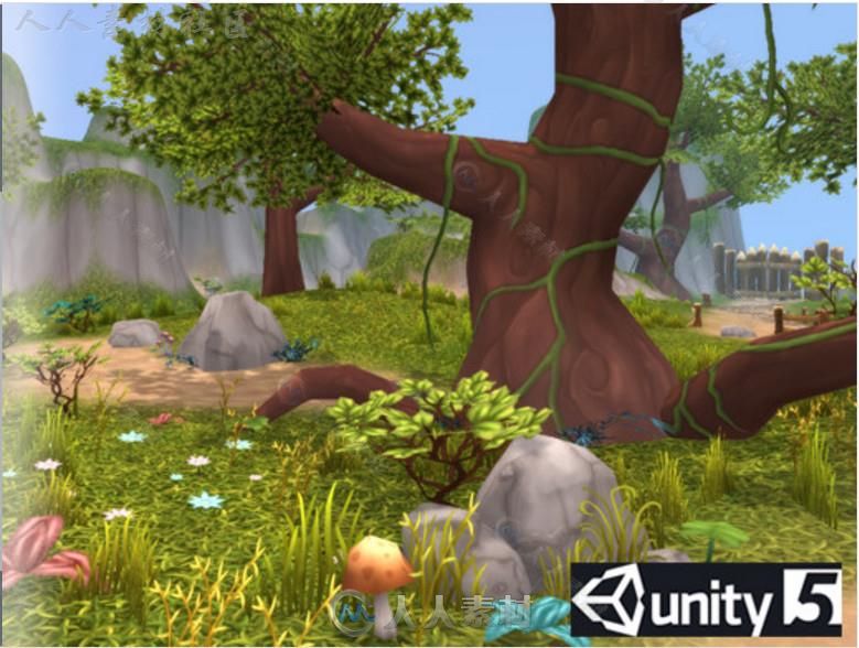 美丽森林幻想环境Unity3D资源素材