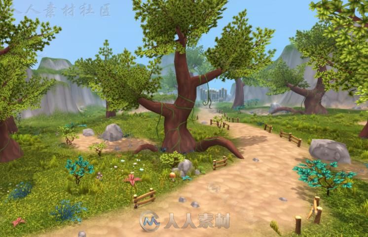 美丽森林幻想环境Unity3D资源素材