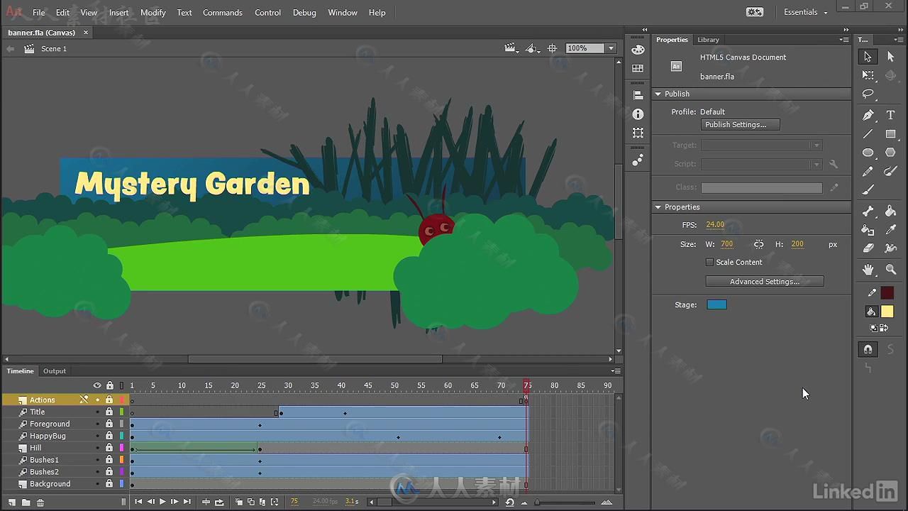Animate CC交互式动画设计训练视频教程 Learn Adobe Animate CC Interactive Anima...