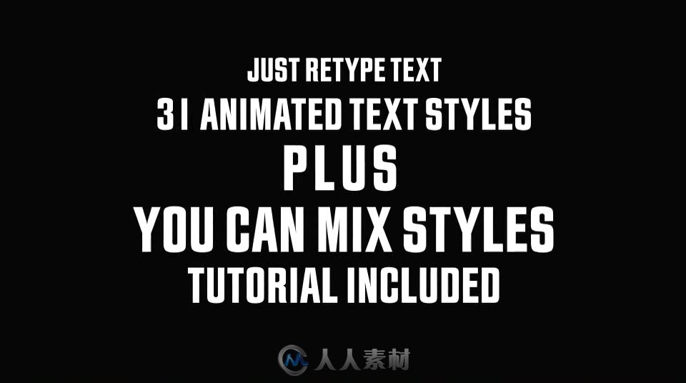 酷炫电影文本样式文字字幕标题动画AE模板  Videohive Cinematic Text Styles Pack