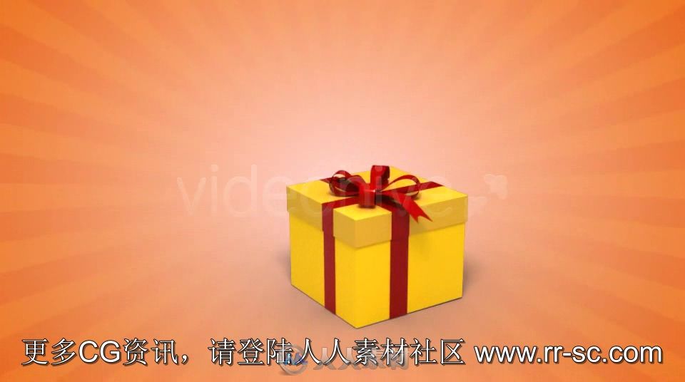 情人节定制礼盒产品宣传AE模板 Videohive  Gift Box (Custom-Wrapped) 3987014