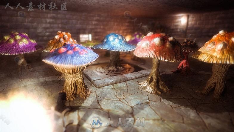 蘑菇怪物包PBR生物角色模型Unity3D素材资源