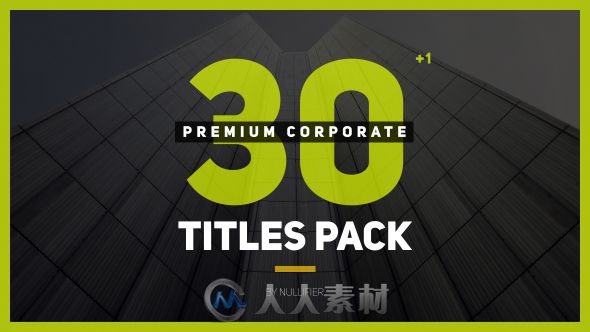 企业公司高级标题动画AE模板Videohive 30+1 Premium Corporate TitlesPack 18526683