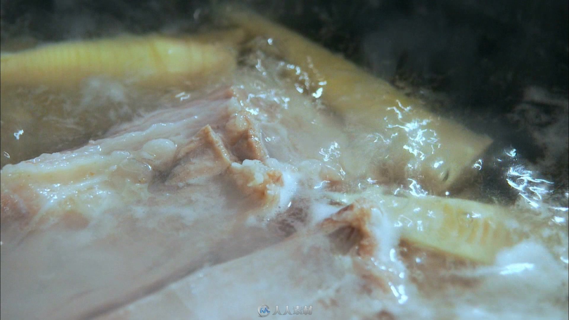 美食刀板香煮肉视频素材