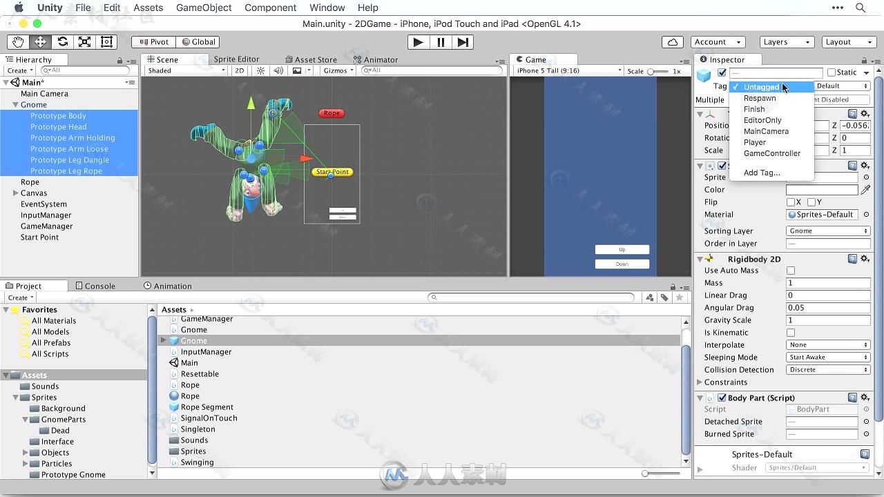 Unity精美2D二维游戏制作视频教程 INFINITESKILLS CREATING 2D GAMES WITH UNITY