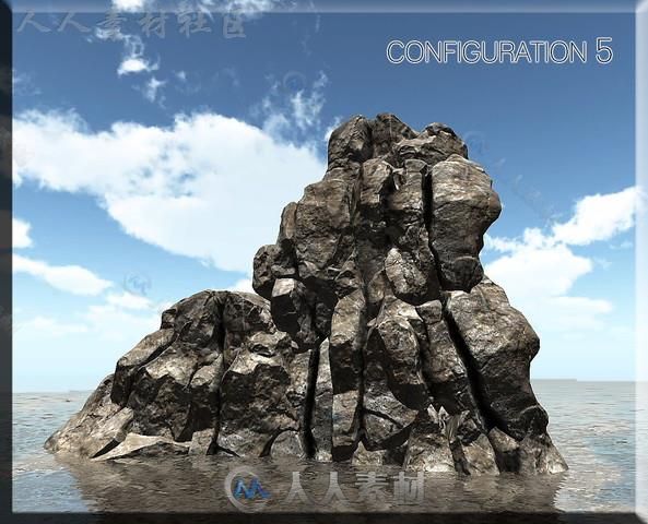 岩石风景环境模型Unity3D素材资源