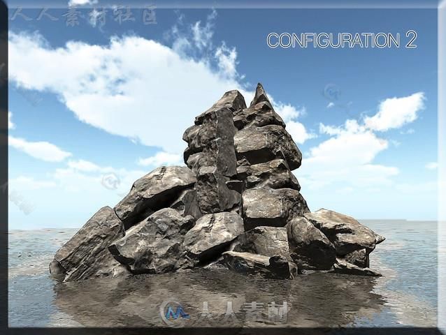 岩石风景环境模型Unity3D素材资源