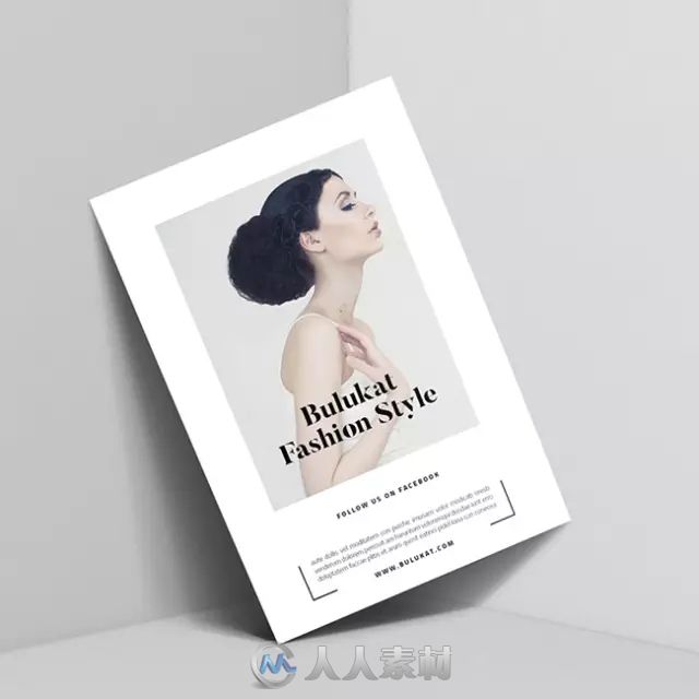 时尚杂志范宣传单页设计