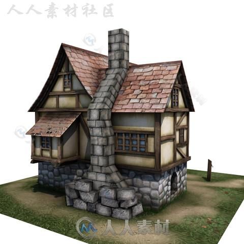 房屋室外道具模型Unity3D素材资源