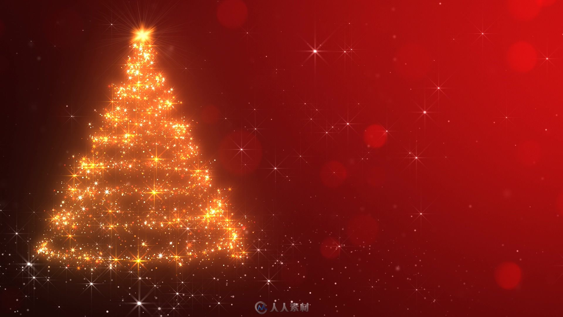 璀璨圣诞树视频素材