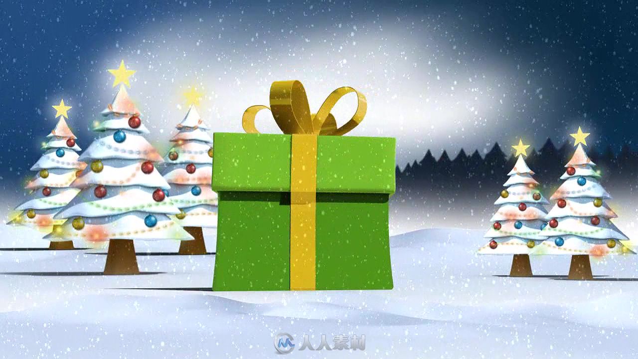 有趣的圣诞节雪人点炸弹礼物卡通动画AE模板Videohive Christmas Love Bomb 19109816