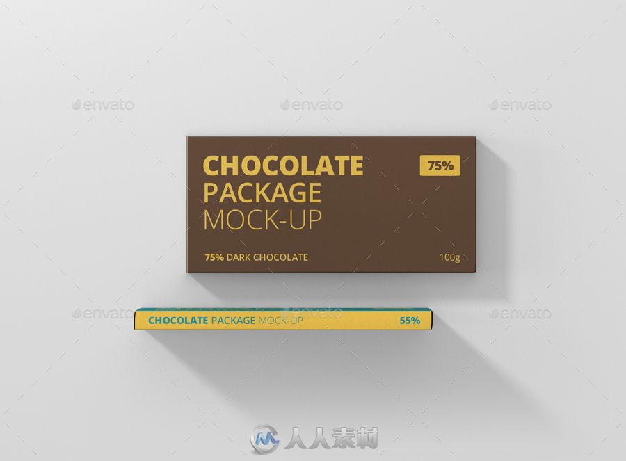 巧克力包装展示PSD模板