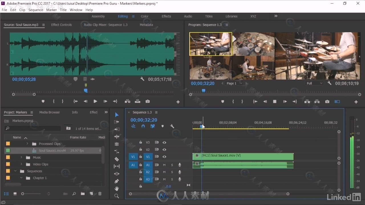 Premiere剪辑标记技术训练视频教程 Premiere Pro Guru Markers