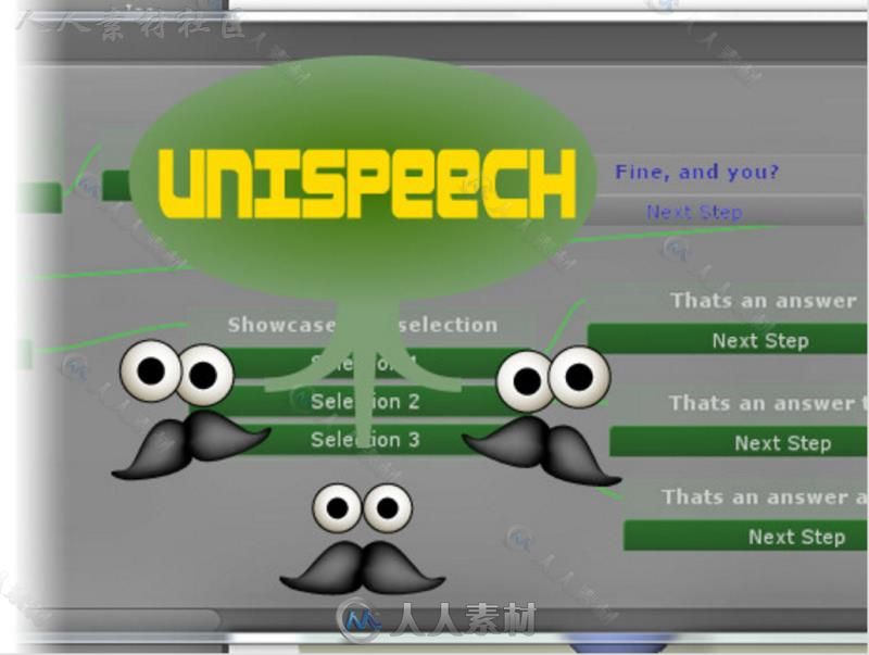 强大的视觉编辑器对话树工具Unity游戏素材资源