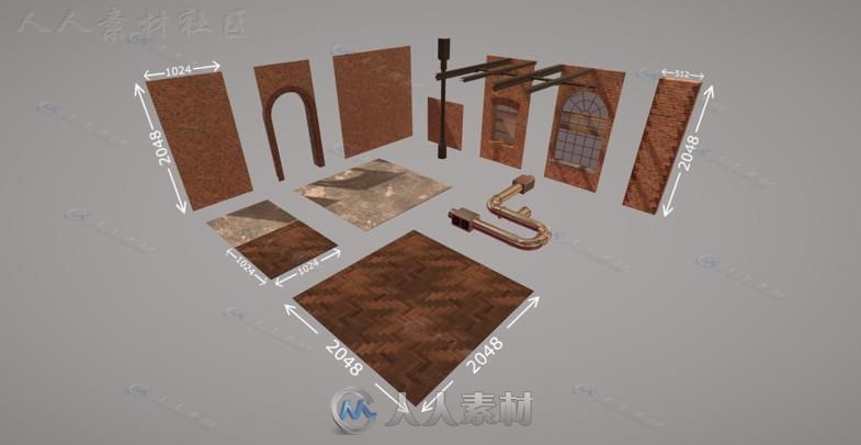 现代房屋室内家居工业环境3D模型Unity游戏素材资源
