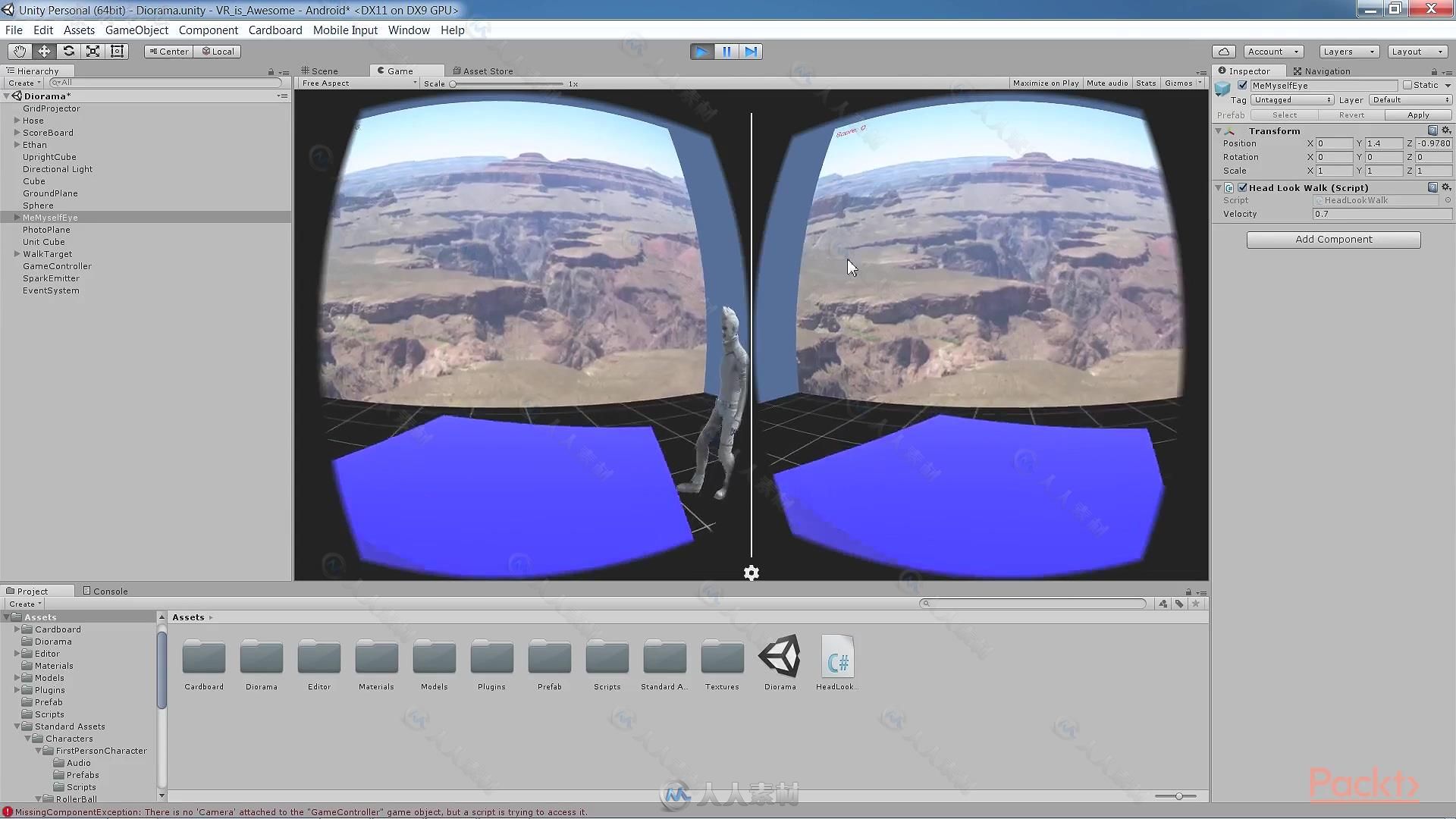Unity中VR技术核心技术训练视频教程 PACKT PUBLISHING UNITY VIRTUAL REALITY VOLU...