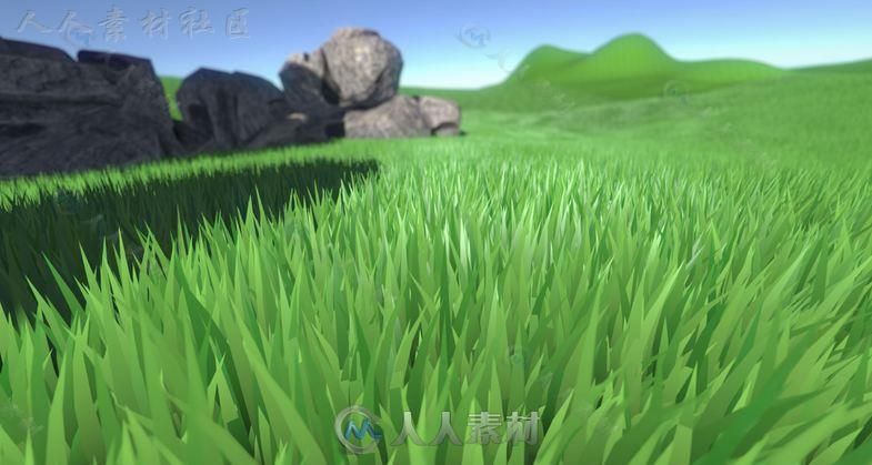 直观简单的草色渲染器DirectX11着色器Unity游戏素材资源