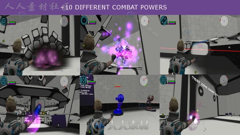 强大的具有独特重力和科幻功能的游戏套件控制器系统完整项目Unity游戏素材资源