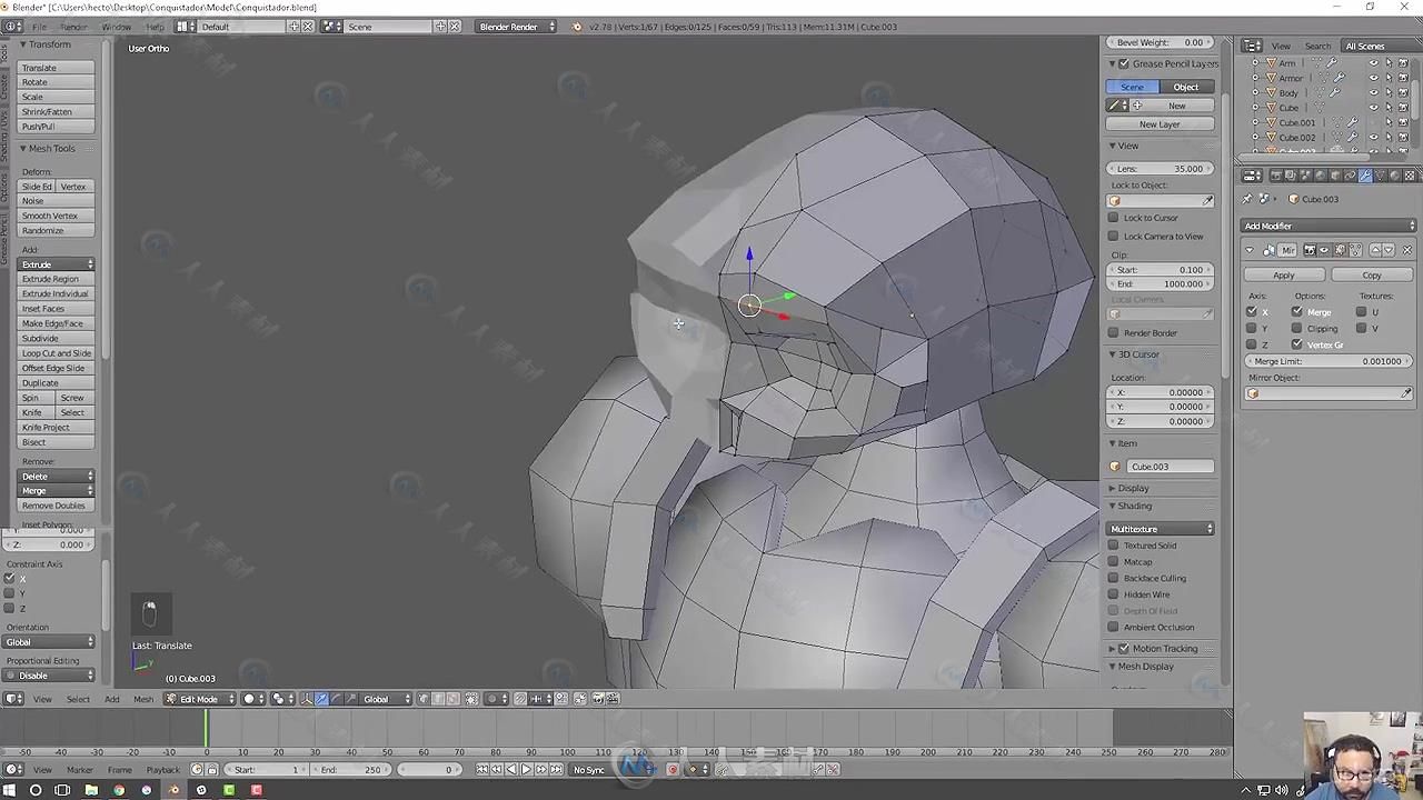 Blender三维游戏建模动画制作视频教程 UDEMY 3D GAME MODELING &amp; ANIMATION WITH B...