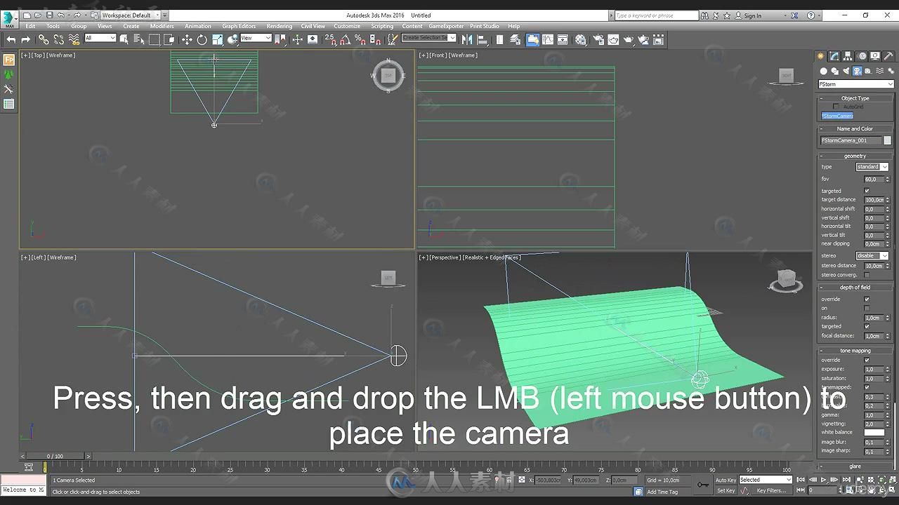 3dsmax中FStorm渲染技术训练视频教程 UDEMY START TO FINISH PHOTOREALISTIC 3D ST...
