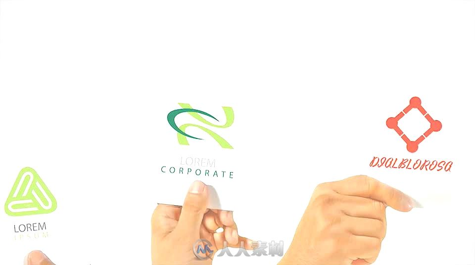 现代创意科技手势展示公司企业商务介绍幻灯片AE模板Videohive Corporate Profile ...