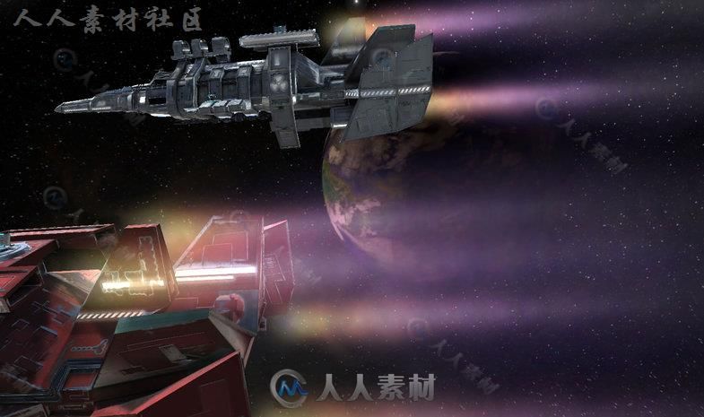 太空舰队3D模型Unity游戏素材资源