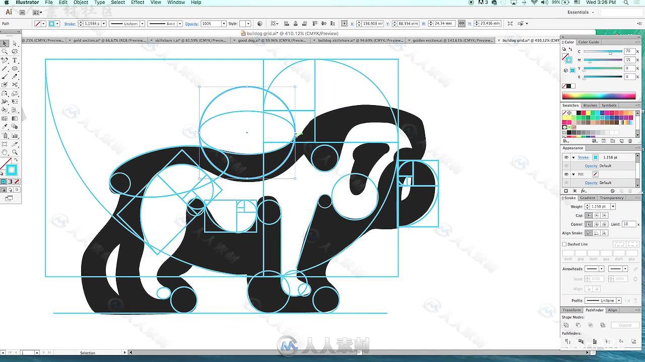 Illustrator标识Logo设计大师级训练视频教程 SKILLSHARE MASTERING LOGO DESIGN GR...