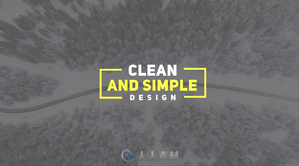 现代简单时尚文字字幕标题排版动画AE模板 Videohive Simple Titles 19626743