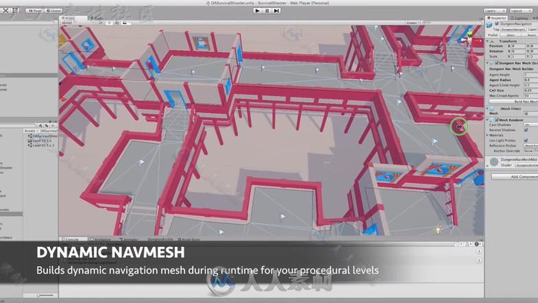 强大的地下城生成工具编辑器扩充Unity游戏素材资源