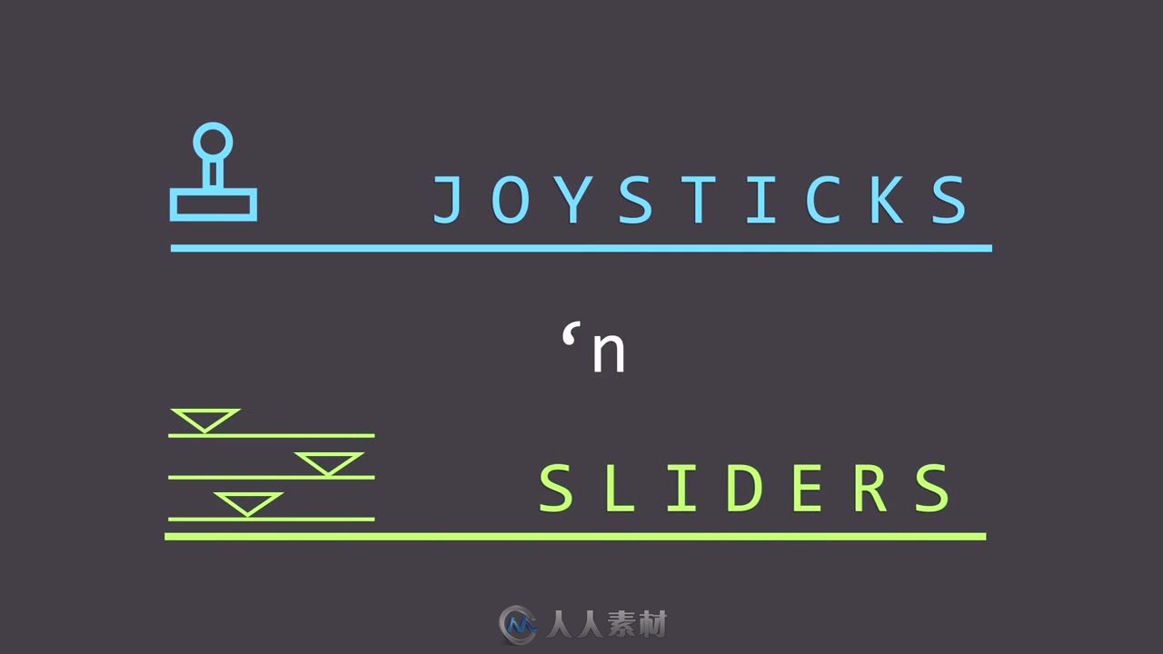 人物角色动作MG动画绑定控制 安装AE脚本带教程 Joystick’n Sliders v1.5.1