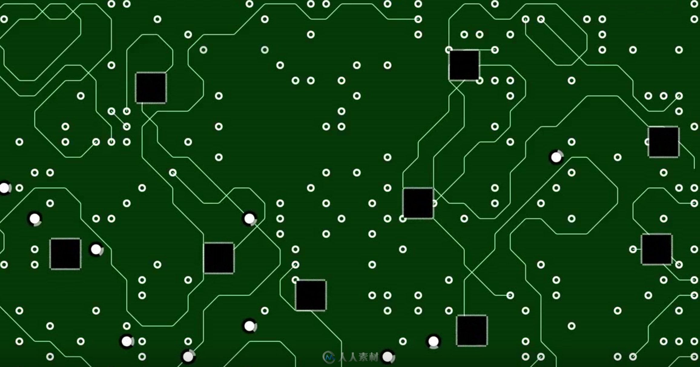 快速制作高科技电流电路板线路图形动画安装AE脚本 circuitFX 1.3 版