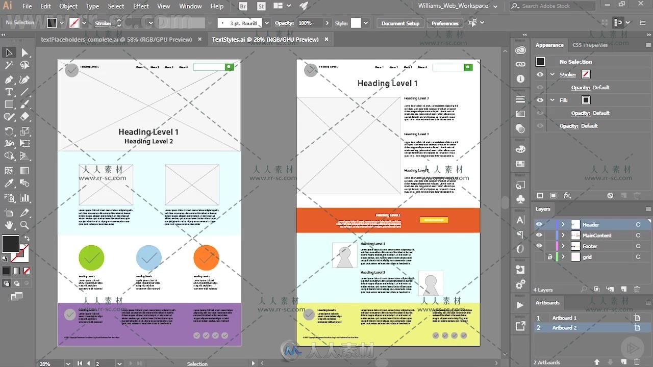 Illustrator网页设计核心技术训练视频教程 Pluralsight Illustrator CC for Web De...