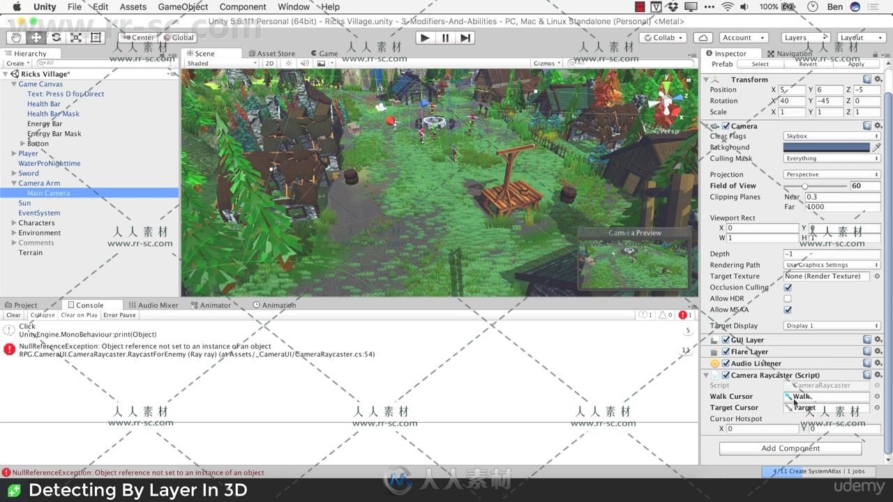 Unity中RPG角色扮演游戏制作核心技术视频教程全集完整版 UDEMY RPG CORE COMBAT C...