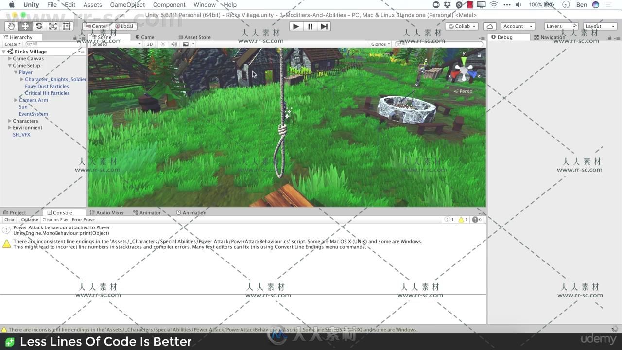 Unity中RPG角色扮演游戏制作核心技术视频教程全集完整版 UDEMY RPG CORE COMBAT C...