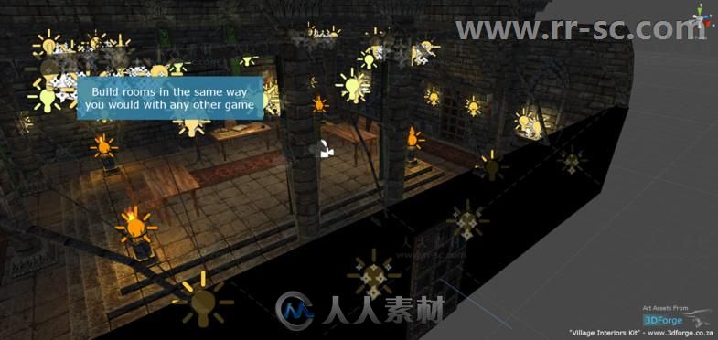 完整的生成地下城般的布局脚本Unity游戏素材资源