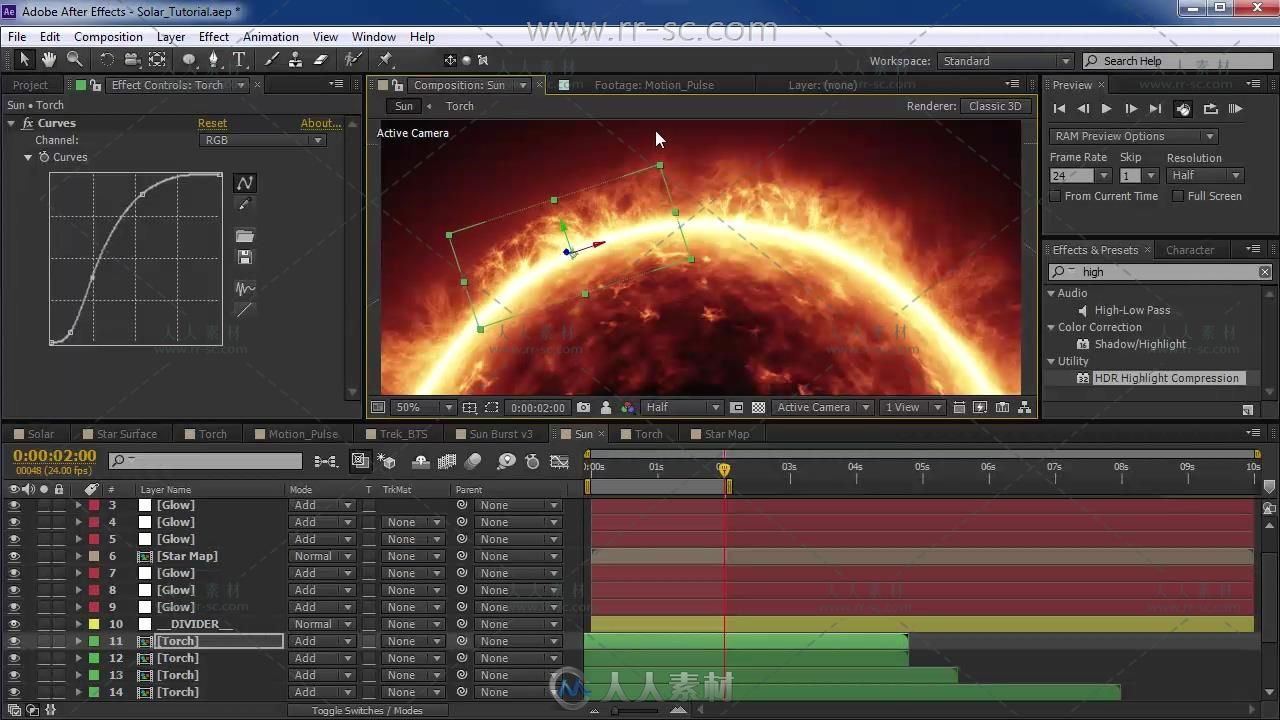 AK太阳大气热流效果视频教程