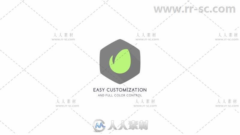创意简单动感平面标志动画展示AE模板 Videohive Flat Logo Animation 20243508