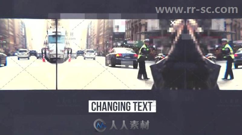 数字故障效果城市宣传片头分屏展示视频包装AE模板Videohive Urban Showreel 18090753