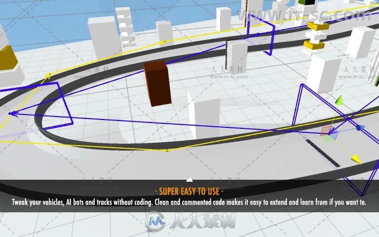 街机赛车高速公路引擎完整项目Unity游戏素材资源