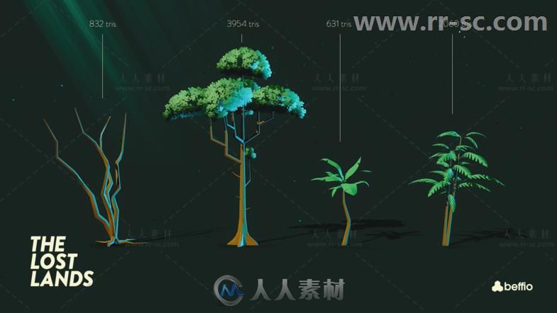 高品质模块化自然丛林和寺庙环境3D模型Unity游戏素材资