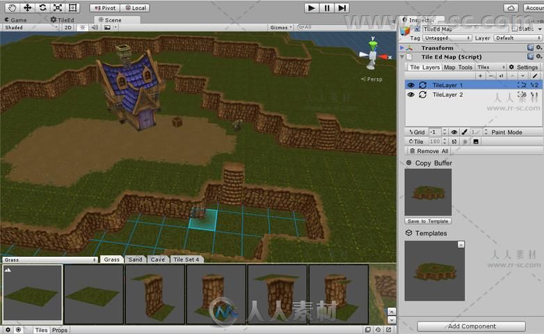 3D瓦片地图编辑器布局工具设计编辑器扩充Unity游戏素材资源