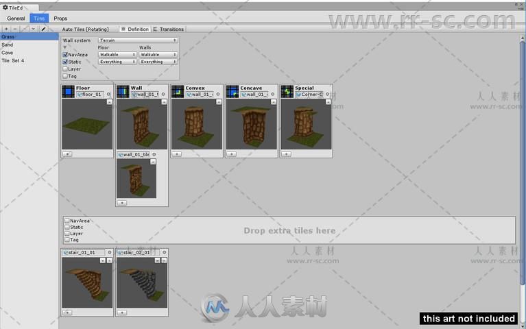 3D瓦片地图编辑器布局工具设计编辑器扩充Unity游戏素材资源